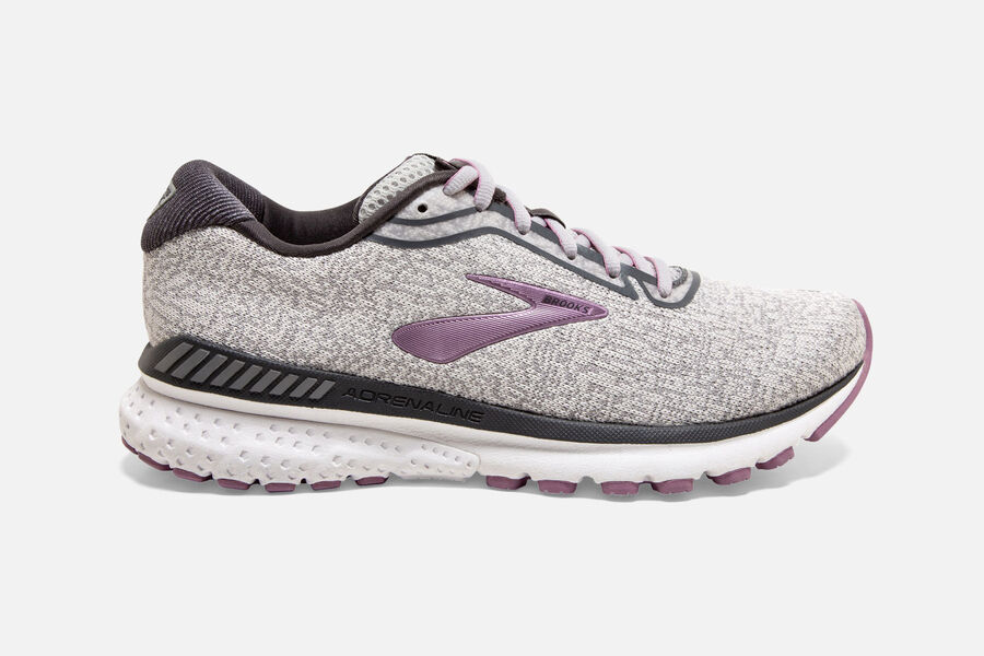 Brooks Adrenaline GTS 20 Womens Australia - Road Running Shoes - Grey/White (030-AVRTZ)